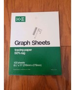 K+E Graph Tracing Paper Semi-Logarithmic Grid 7 Cycles x 60 div 46 6463 ... - $33.93 CAD