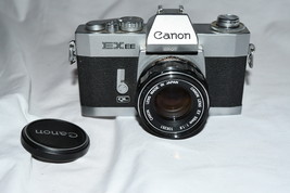 Canon EXEE 35mm SLR Film Camera w/50mm f1:1.8 Lens Shutter Works Unteste... - $77.00