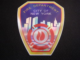 3&quot; Holographic FDNY-New York City Fire Department Decal - $57.10 MXN