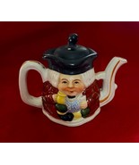Vintage Crown Devon Toby Teapot Double Sided 3.5&quot; Tall - $12.86