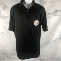 Pittsburgh Steelers Shirt Mens Medium Large Regular Polo NFL Team Apparel Golf - £10.78 GBP