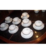 vintage  NORITAKE MAYFAIR SET OF 8 COFFEE CUP /SAUCERS ALL GOOD CONDITION - £23.39 GBP