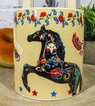 Trail Of Painted Ponies American West Cow Skull Guitar Bonanza Horse Ceramic Mug - £14.25 GBP