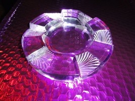 Lalique French Clear and Frosted Crystal Art Deco Ashtray - £315.01 GBP