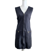 Jones New York Sport Medium Sleeveless Shift Jersey Zipper Pocket Detail Dress - £9.50 GBP