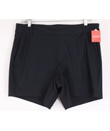 NWT Spanx Sunshine 6&quot; Golf Shorts Women’s Size L Very Black UPF 50+ Stretch - £21.62 GBP