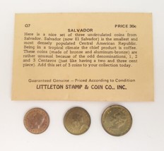 El Salvador Lot Of Cents Very Scarce Trio 1+2+3 Cents - £7.78 GBP