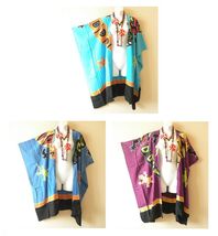 CG11 Gecko Kimono Midi 38" Cardigan Duster Kaftan Jacket Cover Top - up ... - $29.90