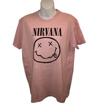 NIRVANA - Pink Smiley Face T shirt M HEAVY METAL BAND Tee NWOT - £12.66 GBP