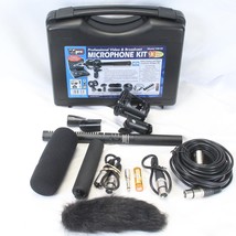 Vidpro XM-55 Condenser Shotgun Microphone Kit Professional Video &amp; Broadcast - £46.99 GBP