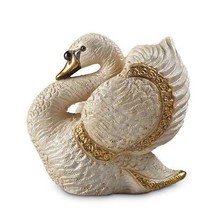 Artesania Rinconada White Swan Bird 2022 Figurine Uruguay Gift Boxed F235 - $89.09