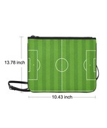 Soccer Football Green Grass Field Nylon Slim Clutch Bag 10.43&quot;(L) x 13.7... - $32.60 CAD