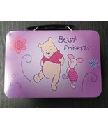 Winnie the Pooh and Piglet &quot;Best Friends&quot; Mini Metal Lunch Box Disney - $11.95