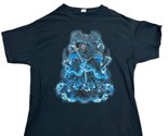 Grim Reaper Skeleton Horror T-Shirt LRG Fruit Loom HD Cotton Heavy Metal... - £13.62 GBP