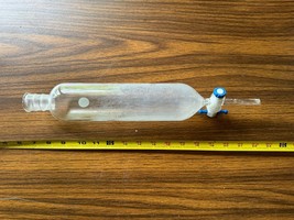 Lab Glass Pyrex Measuring Flask Stopcock Glassware Filter Tube 500mL - $2,982.12 MXN