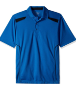 Ashe Xtream Men&#39;s Performance Tempo Textured Short Sleeve Polo Shirt Blu... - £7.04 GBP