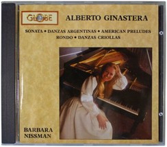 BARBARA NISSMAN Alberto Ginastera Piano Works CD OOP 1988 Globe Netherla... - $22.27