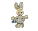 18" VINTAGE MASTER INDUSTRIES WHITE &amp; CREME BUNNY RABBIT STUFFED ANIMAL ... - $75.05