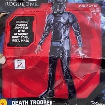 Star Wars Death Trooper Boys Costume Sz Small 4-6 with Mask - £13.81 GBP