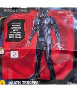 Star Wars Death Trooper Boys Costume Sz Small 4-6 with Mask - £13.51 GBP