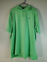 Peter Millar Polo Shirt Mens Size XL Lime Green Knit Short Sleeve Collared Logo - £15.10 GBP