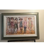 TED JASLOW Original Oil Painting On Board Under Glass - $3,267.00