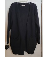 Womens S Active USA Black Open Cardigan Knit Sweater - €16,14 EUR