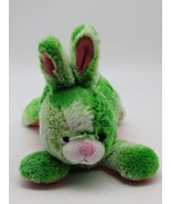 Animal Adventure Bunny Rabbit Lime Green w/ Hot Pink Ears Plush 2016 10&quot;... - $16.93