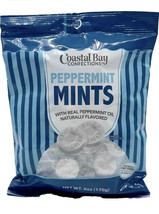 Coastal Bay Peppermint Mints W/Real Peppermint Oil Fat Free:6oz/170gm - £6.77 GBP