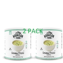 2 Pack Augason Farms Creamy Potato Soup Mix #10 Can Emergency Food 2 Lbs 13oz - £58.32 GBP