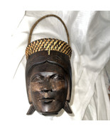 Hand Carved African Wooden Basket VTG - $104.36 CAD