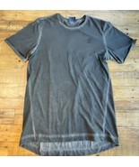 Men&#39;s Grey Adidas Casual Ribbed Tee Shirt, Large  - £9.33 GBP