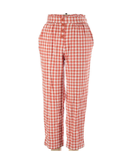 Ann Taylor LOFT High Rise Straight Petite Linen Blend Plaid Pants Size XSP - £19.92 GBP
