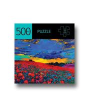 Poppy Field Jigsaw Puzzle 500 Piece 28" x 20" Durable Fit Pieces Leisure image 1