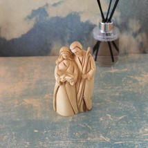 Olive Wood Holy Family, a Hand Carved Statue of Baby Jesus St Mary &amp; Jos... - £159.07 GBP