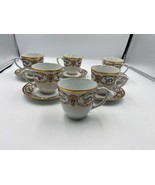 Set of 5 CARTIER La Maison Du Prince Cup &amp; Saucer Sets (bonus Cup) - $449.99