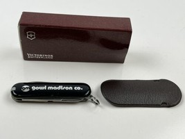 Victorinox Swiss Army Utility Pocket Knife Black Multifunction Folding in Box - £11.76 GBP