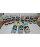 LOT OF 11 Autos cars Frosted Glasses Tumblers Vintage Highball MCM 60s P... - $68.37 CAD
