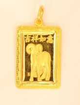 22K Solid chiness zodiac sheep sign pendant #92 - £309.72 GBP