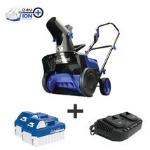 Snow Joe 15 in 48V Cordless Electric Snow Blower Kit 2x4.0 Ah Batteries Charger - £180.34 GBP