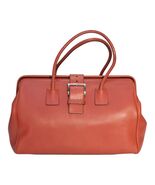 Prada Vintage Red Leather Doctor Bag Satchel frame top, double handle Ha... - $835.39 CAD