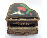 Vintage GRAND PIANO Music Box Trinket HUMMINBIRD Design JAPAN TAJ Plays ... - $27.99
