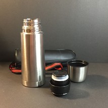Small Vacuum Flask with Bag/Carrying Case with Strap - £8.76 GBP