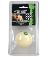 MCDERMOTT GREEN CLOVER BILLIARD GAME POOL TABLE REPLACEMENT CUE BALL - £14.90 GBP