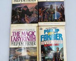 PHILIP JOSE FARMER Lot 4- Sci Fi Books RIVERWORLD Labyrinth Dark Design ... - $15.47