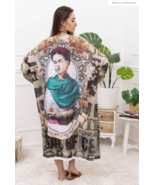 Frida Kahlo Kimono, bohemian kimono - £71.50 GBP