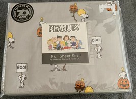 Berkshire Peanuts Halloween FULL Sheet Set Snoopy & The Great Pumpkin 4pc New - $39.99