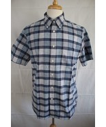 BROOKS BROTHERS Men&#39;s Short Sleeve Cotton Milano Button Front Shirt size L  - €14,40 EUR