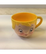 Vintage 1970s Campbells Kid Soup Dolly Dingle Plastic Character Face Mug Cup NIB - $15.79