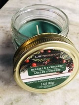 Luminescence Berries &amp; Evergreen Scented Candle 3oz/85gm - £11.77 GBP